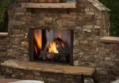 Outdoor Lifestyles Courtyard 42 Inch Outdoor Traditional Fireplace