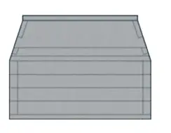 Mason Lite 48 Inch Linear B-Vent Gas Masonry Fireplace Firebox with Trough