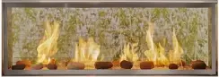 Outdoor Lifestyles 48 Inch Lanai See-Through Linear Outdoor Gas Fireplace - IntelliFire IPI