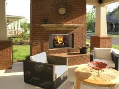 Outdoor Outdoor Lifestyles 42 Inch Villawood Woodburning Outdoor Fireplace
