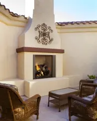Majestic Castlewood 42 Inch Outdoor Wood Fireplace