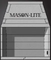Mason Mason Lite 49 Inch Masonry Fireplace Firebox Kit