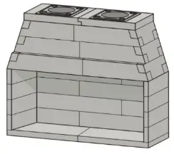 Mason Lite 75 Inch Masonry Fireplace Firebox Kit