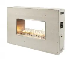 Outdoor Greatroom Company 60 Inch Linear See-Through Ready-to-Finish Fireplace
