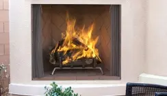 Superior 42 Inch WRE6000 Wood Burning Mosaic Masonry Outdoor Fireplace Firebox
