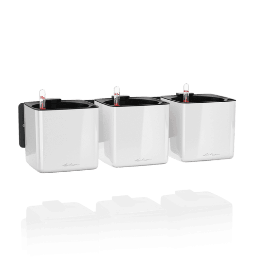 Lechuza Green Wall Home Kit - CUBE 14 - Glossy White (13523)