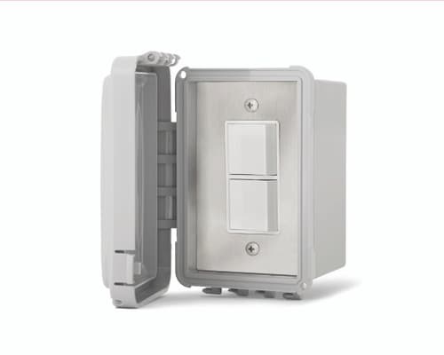 Infratech Single Duplex Switch with Surface Mount and Gang Box (14-4320)