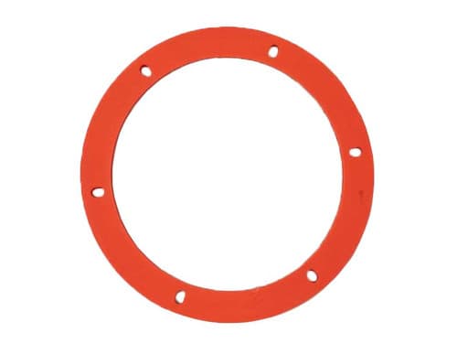 Aftermarket Round Orange Silicone Exhaust Motor Gasket - 6" (15-1032)