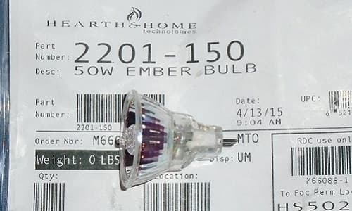Heat N Glo, Majestic & Quadra-Fire Ember Bulb - 50W (2201-150)