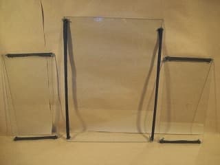 Enviro Sienna Steel Bay 3-Piece Glass Set with Tape (50-1354)