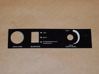 Enviro Focus & Sienna Control Panel Decal (50-1539)