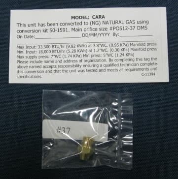 Enviro Cara Convertible Conversion Kit - NG (50-1591)