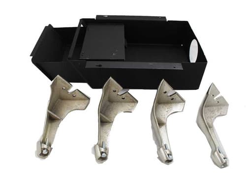 Vista Flame VF1700 Leg Set with Ash Pan - Brushed Nickel (50-1876)