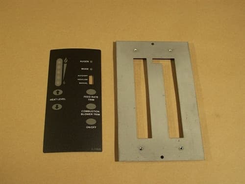 Enviro Control Panel Decal w/Vertical T-Stat & No Fan Button (50-2166)