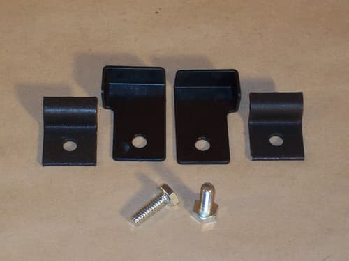 Enviro M55C Hopper Lid Hinges with Bolts - Black (50-2892)