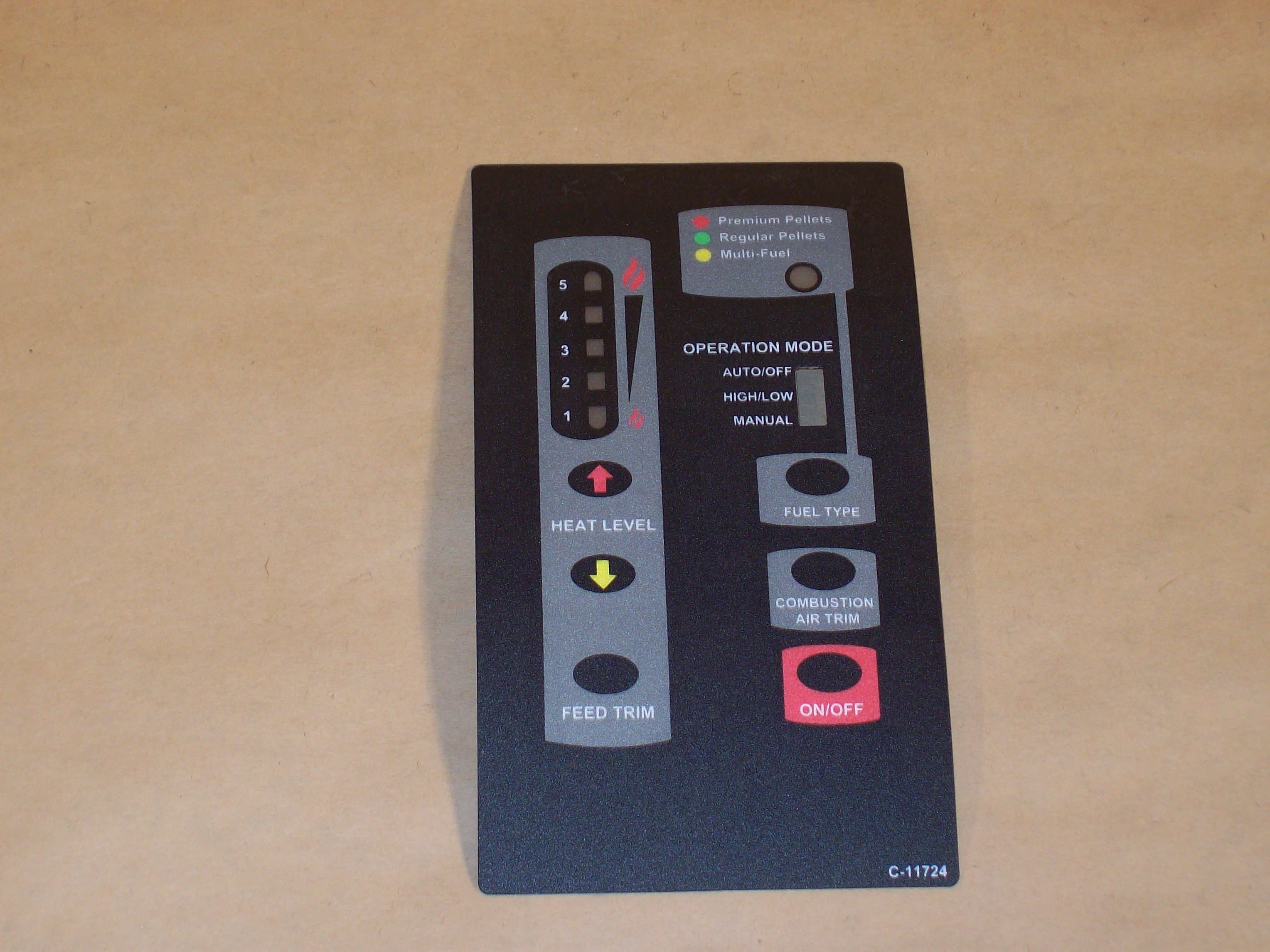 Enviro & Vista Flame Control Panel - Decal Only (50-2924)