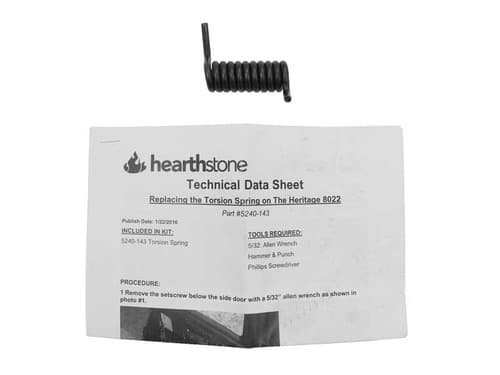 HearthStone Heritage 8022 Torsion Spring (5240-143)