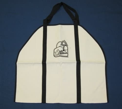 Canvas Log Carrier - White w/Black Trim (6040SH)