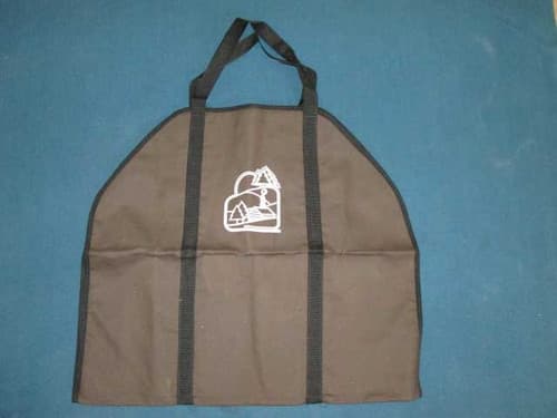 Canvas Log Carrier - Dark Brown w/Black Trim (6042SH)