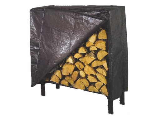 Medium Log Storage Rack Black Weather Cover (6046SH)