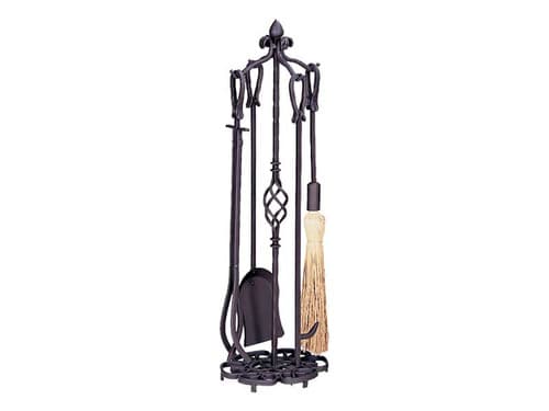 4-Piece Bronze Finish Tool Set with Horseshoe Handles (6565SH)