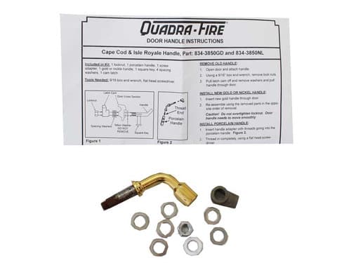 Quadra-Fire Yosemite Door Handle Assembly - Gold (7004-019)