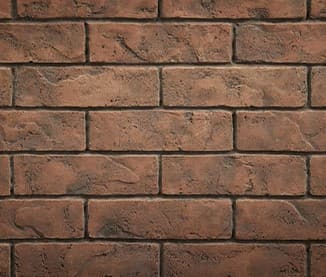 Heatilator 36" Caliber Traditional Brick Refractory - Weathered Brick (BRICK-36M-WB)