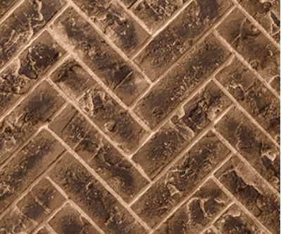 Majestic Meridian & Meridian Platinum Series Herringbone Brick Set - Tavern Brown (BRICK36MERTBH)