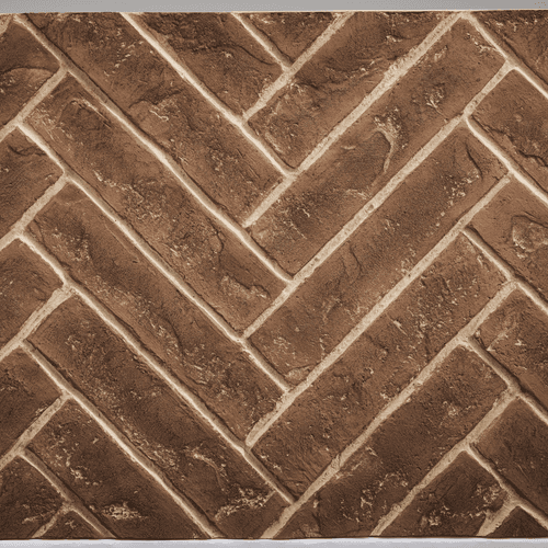 Majestic Meridian Series Herringbone Brick Interior Panel - Tavern Brown (BRICK36MTBH)