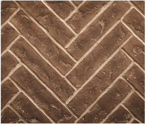 Majestic 42" Meridian Herringbone Brick Interior Panels - Tavern Brown (BRICK42MTBH)