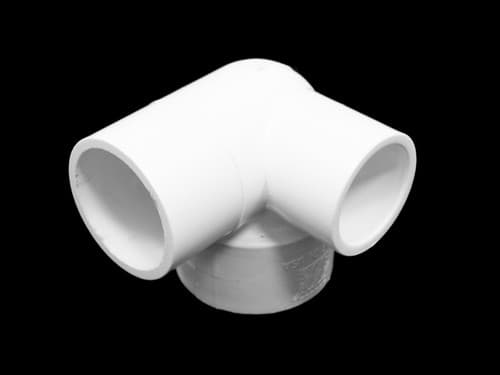 CAL SPA PVC Elbow 1 1/2 Slip x 1 1/2 Spig x 1 Inch Slip (CALPLU21000530)