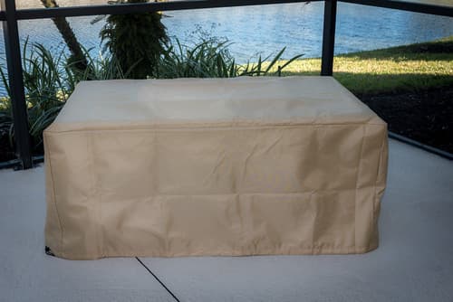 Outdoor Greatroom Company Protective Cover for Alcott, Naples, Rectangular Napa Valley 1224, & Grandstone Fire Pit Tables (CVR5038)