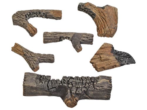 Majestic Fiber Ceramic Log Set - 8 Pieces (DUZY5LS-30)