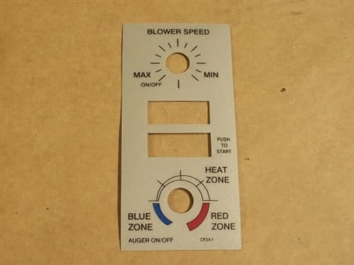 Enviro Dial-A-Fire Control Panel Decal Only (EF5-123)