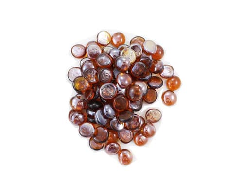IHP Smooth Glass Pebbles - Amber (F1097)