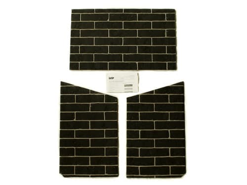 Superior 40" 3-Piece Ceramic Liner Kit - Stacked Greystone (F3958)