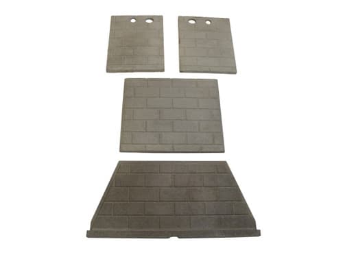 IHP 36" White Stacked Refractory Kit (F4843)