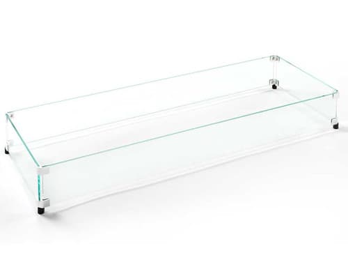Fire Pit Tables & Fire Pits Outdoor Great Room Company 12" x 42" Burner Glass Guard (GG-1242)