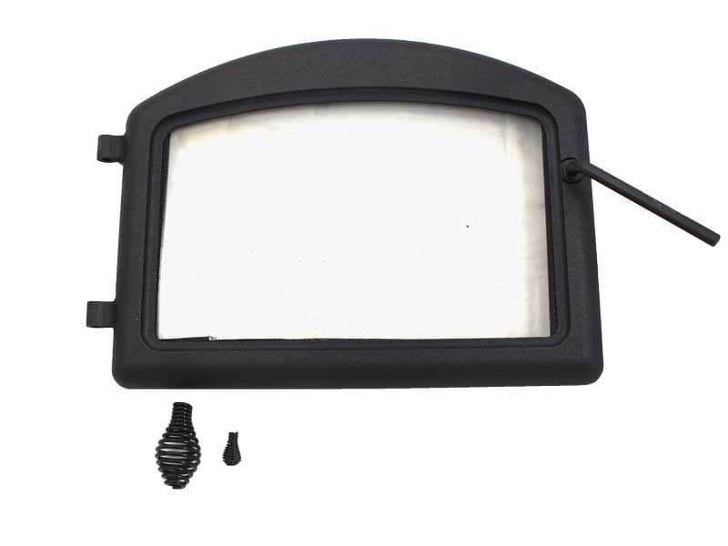 Napoleon Satin Chrome Plated Cast Iron Door w/Standard Arch (H222-SS)
