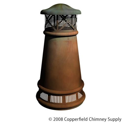 European Bishop Copper Chimney Pot - (H8463)