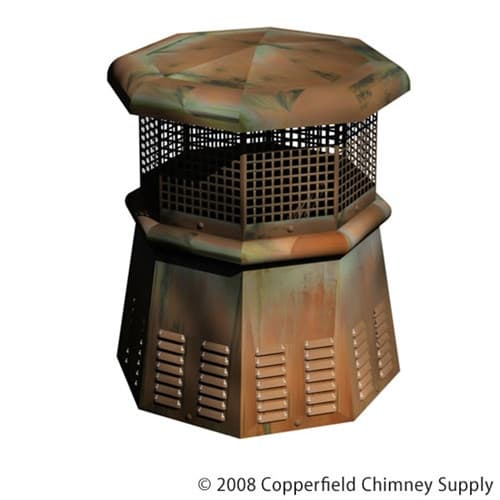 European Copper Chimney Pot (H8467)