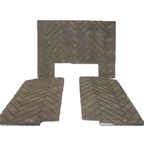 Kingsman Gas Stove 4 Piece Refractory Fiber Brick Liner - Red Herringbone (HB47RRH)
