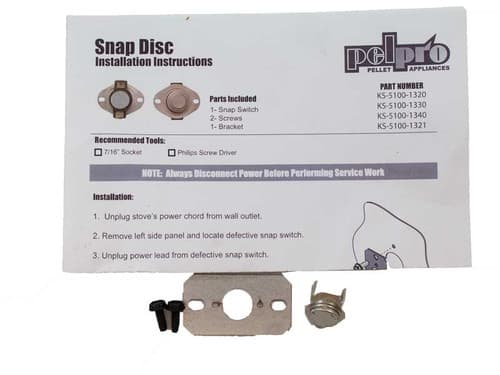 PelPro 250 Degree High Limit Switch (KS-5100-1330)