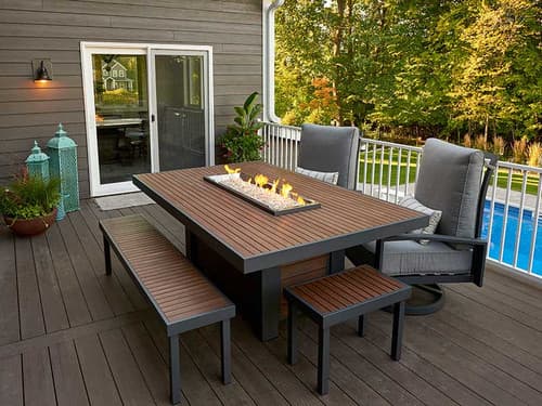 Kenwood Linear Dining Fire Table (KW-1242-K)