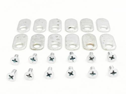 Country Flame Glass Clips & Screws - Set of 12 (PP-413)