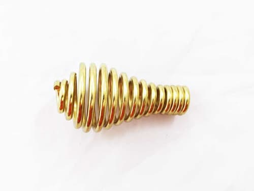 Country Flame Large Brass Spring Door Handle (PP-414)