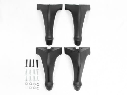 Country Flame Black Queen Ann Legs - Set of 4 (QAC-4200)