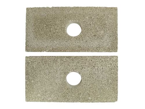 Quadra-Fire Isle Royale Brick with Hole - 2 Pack (SRV434-0620)