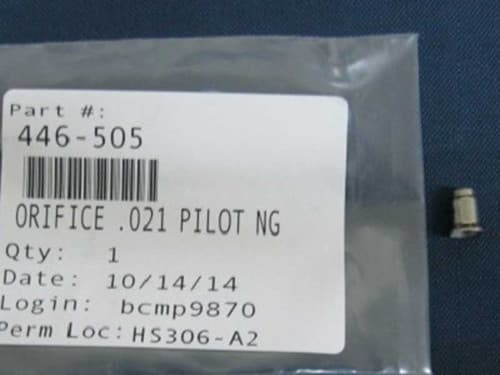HHT .021 Pilot Orifice - NG (SRV446-505)