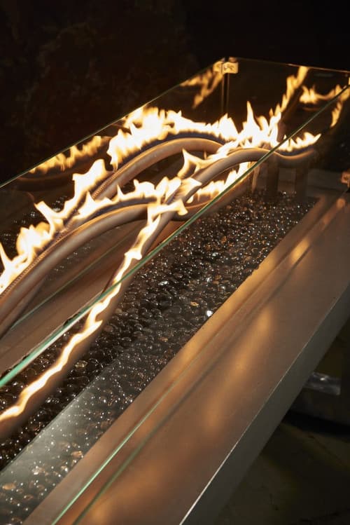 56" Linear Black Wave Gas Burner for Natural Gas (WV-56-NG)
